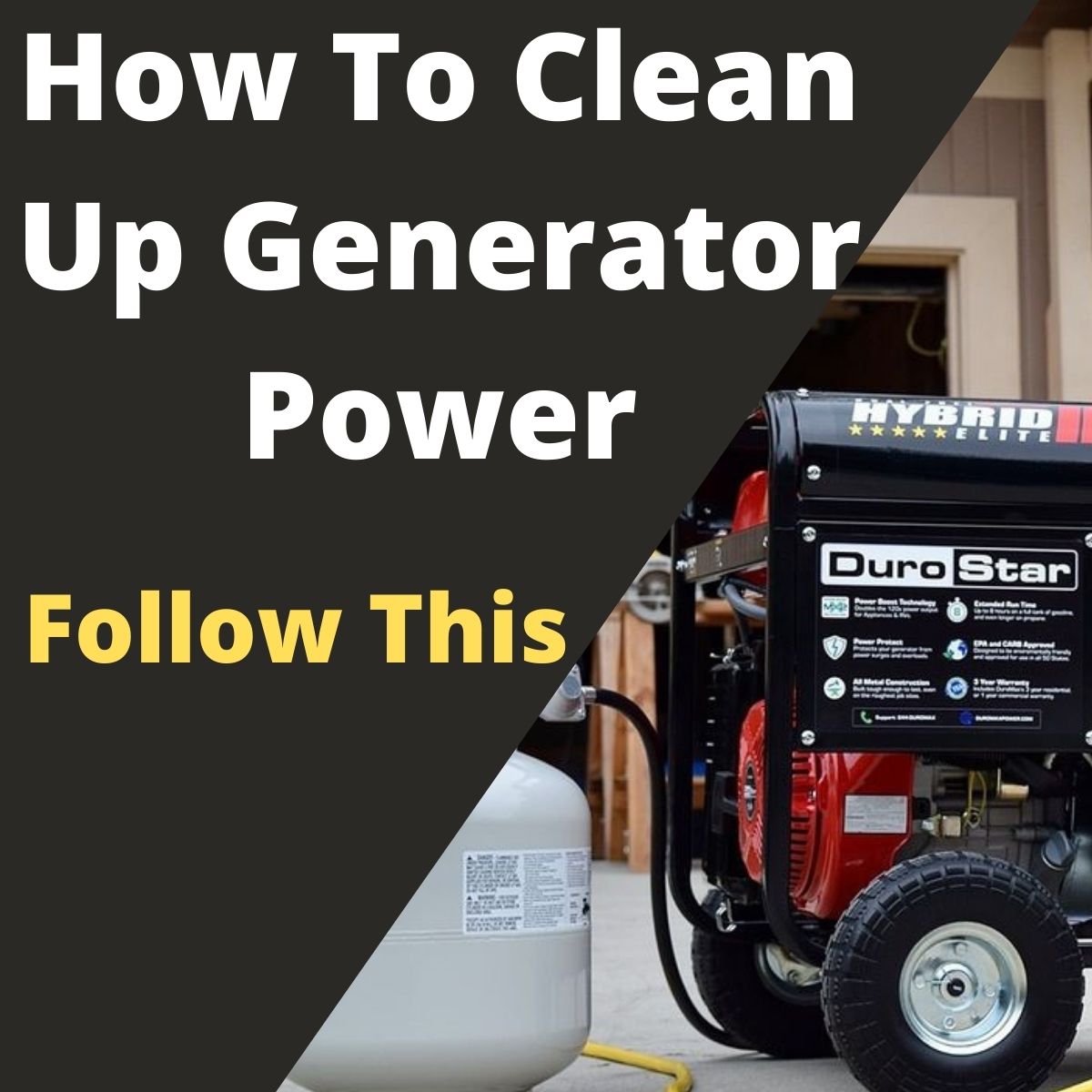 clean up generator power